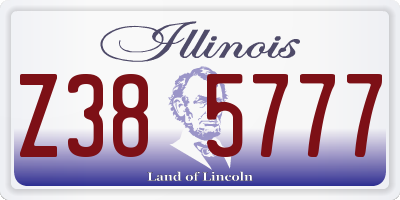 IL license plate Z385777