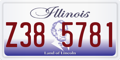 IL license plate Z385781