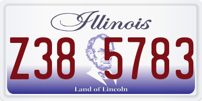 IL license plate Z385783