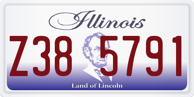 IL license plate Z385791