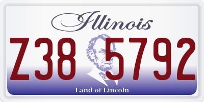 IL license plate Z385792