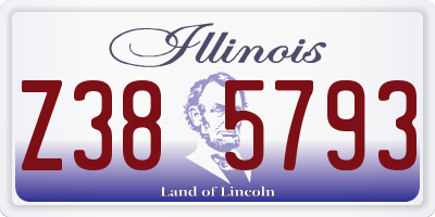 IL license plate Z385793