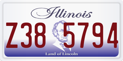 IL license plate Z385794