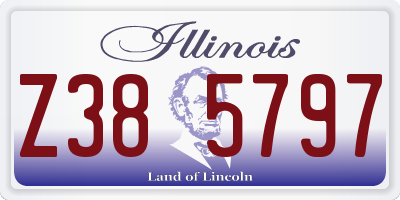 IL license plate Z385797