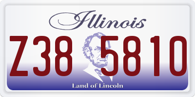 IL license plate Z385810