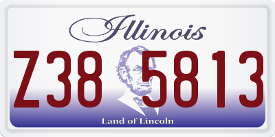 IL license plate Z385813