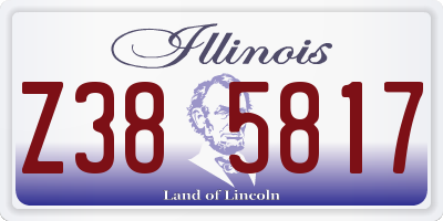IL license plate Z385817