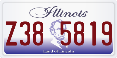 IL license plate Z385819