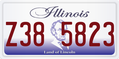 IL license plate Z385823