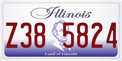 IL license plate Z385824