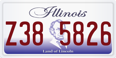 IL license plate Z385826
