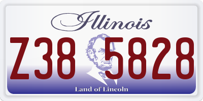 IL license plate Z385828