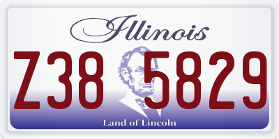 IL license plate Z385829