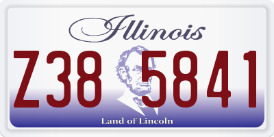 IL license plate Z385841