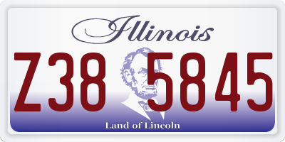 IL license plate Z385845