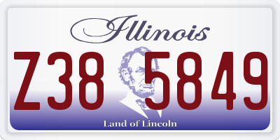 IL license plate Z385849