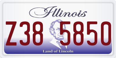 IL license plate Z385850