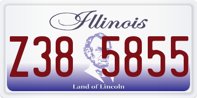 IL license plate Z385855