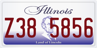 IL license plate Z385856