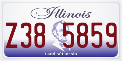 IL license plate Z385859