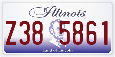 IL license plate Z385861