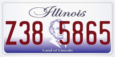IL license plate Z385865
