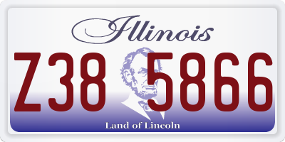 IL license plate Z385866