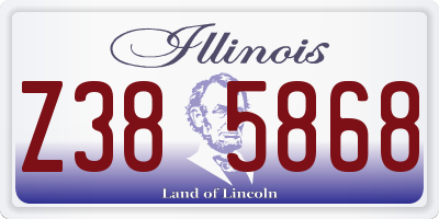 IL license plate Z385868