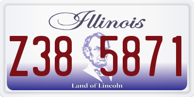 IL license plate Z385871