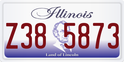 IL license plate Z385873