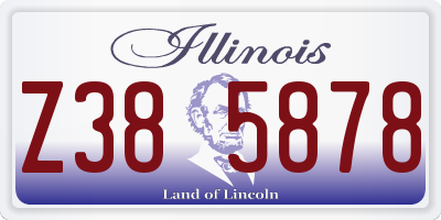 IL license plate Z385878