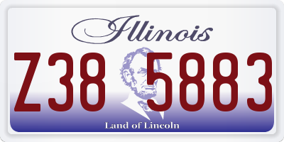 IL license plate Z385883