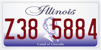 IL license plate Z385884