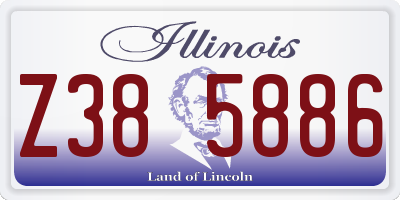 IL license plate Z385886