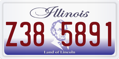IL license plate Z385891