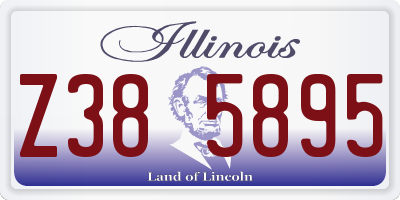 IL license plate Z385895