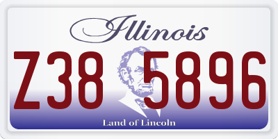 IL license plate Z385896