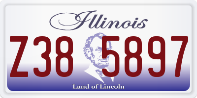IL license plate Z385897