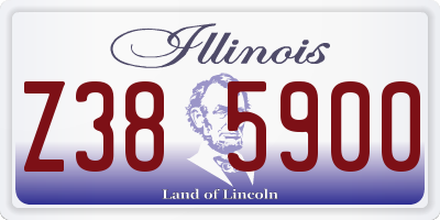 IL license plate Z385900