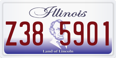 IL license plate Z385901