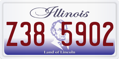 IL license plate Z385902
