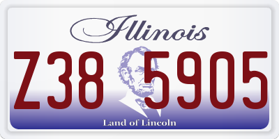 IL license plate Z385905