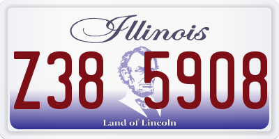 IL license plate Z385908