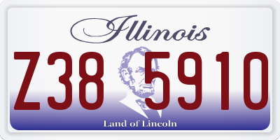 IL license plate Z385910