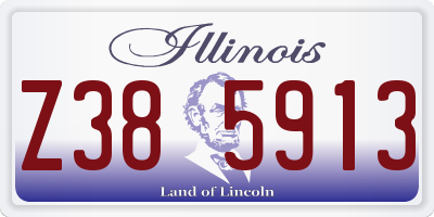 IL license plate Z385913