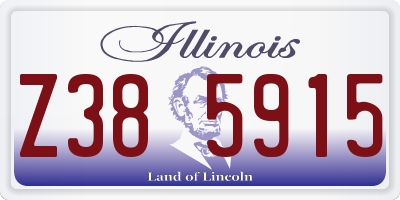IL license plate Z385915