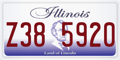 IL license plate Z385920