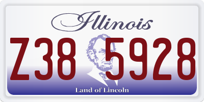 IL license plate Z385928