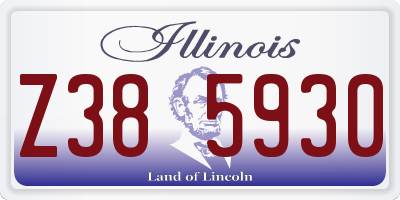 IL license plate Z385930