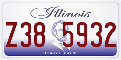 IL license plate Z385932